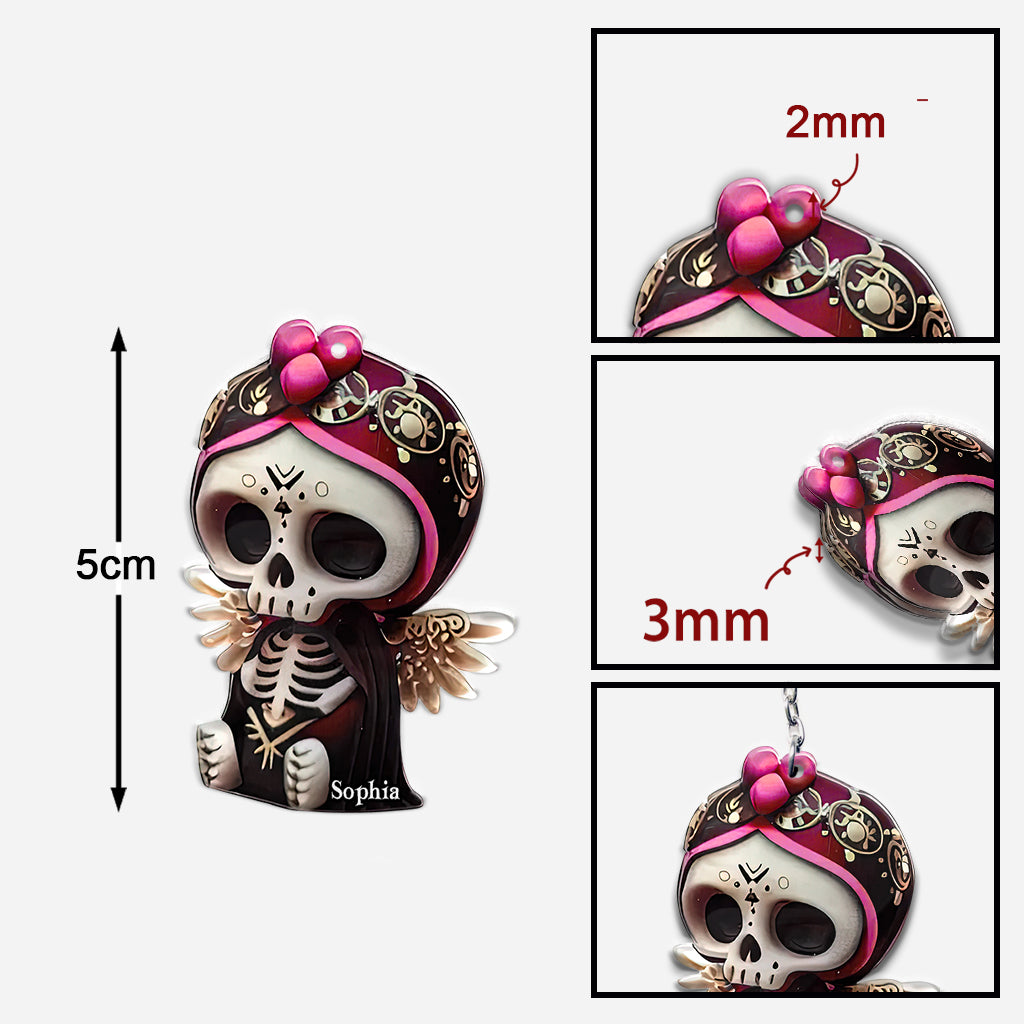 Cute Skull - Personalized Skull Keychain