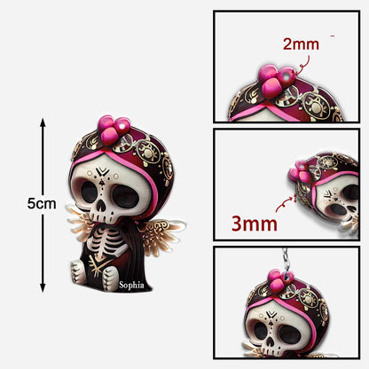 Cute Skull - Personalized Skull Keychain