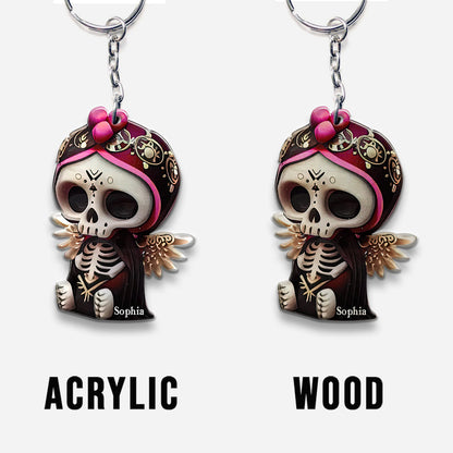 Cute Skull - Personalized Skull Keychain