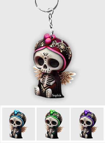 Cute Skull - Personalized Skull Keychain