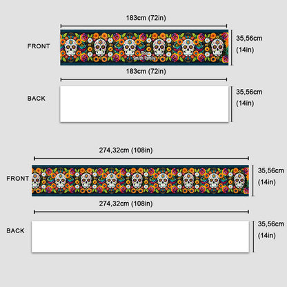 Love Skulls - Personalized Skull Table Runner