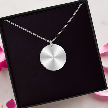 From Our First Kiss - Skull gift for girlfriend, husband, boyfriend, wife - Personalized Round Pendant Necklace