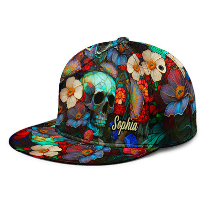 Floral Skull - Personalized Skull Snapback