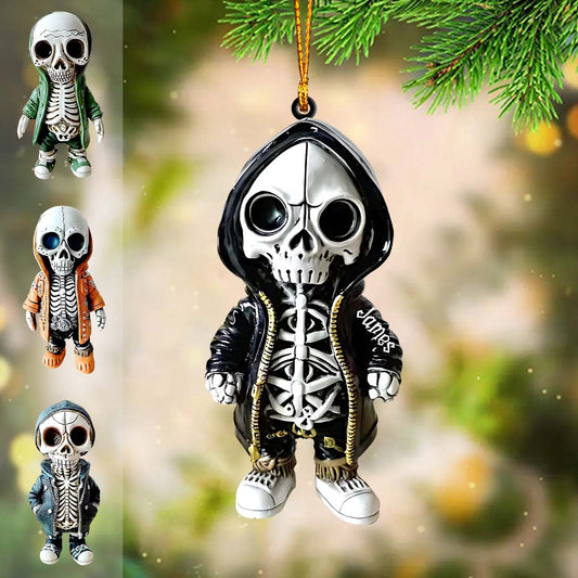 Gothic Skulls - Personalized Skull Ornament