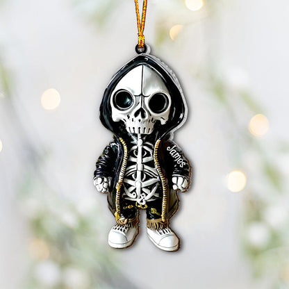 Gothic Skulls - Personalized Skull Ornament
