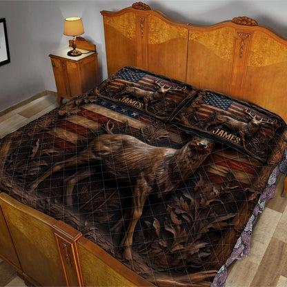 Love Hunting - Personalized Hunting Quilt Set