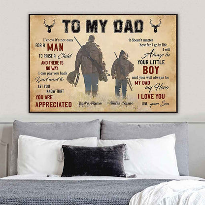 To My Dad - Personalized Hunting Poster 1121