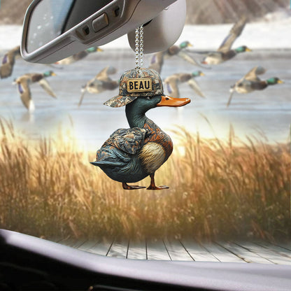 Duck Hunting - Personalized Hunting Car Ornament