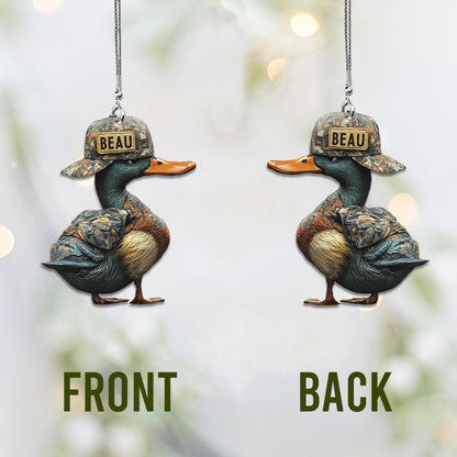 Duck Hunting - Personalized Hunting Car Ornament