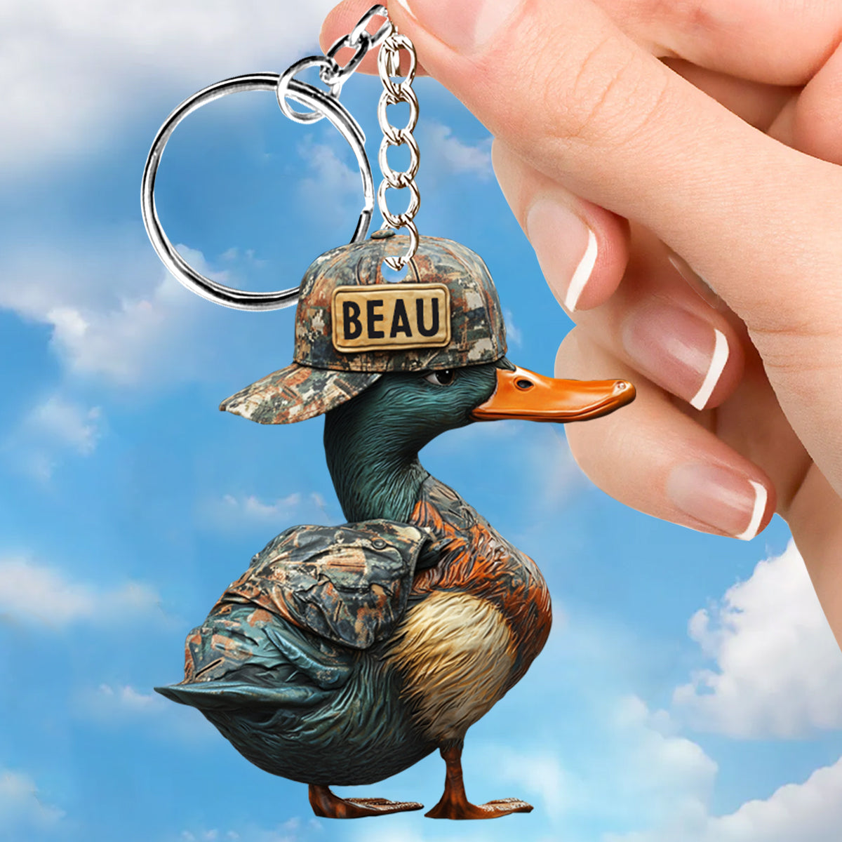 Duck Hunting - Personalized Hunting Keychain