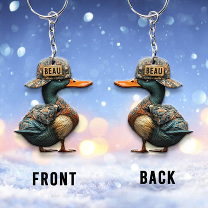 Duck Hunting - Personalized Hunting Keychain