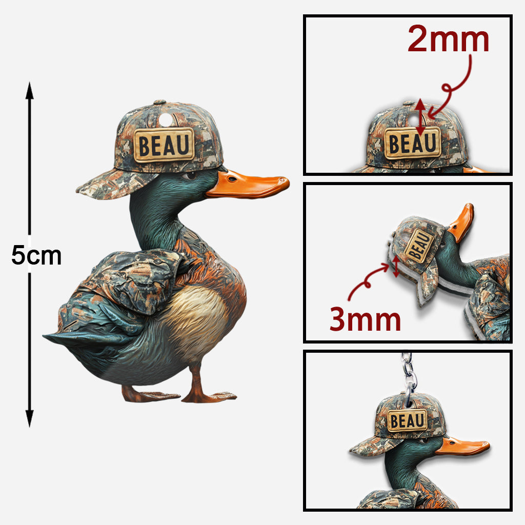 Duck Hunting - Personalized Hunting Keychain