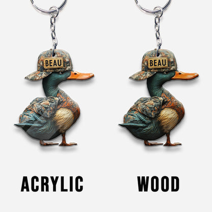 Duck Hunting - Personalized Hunting Keychain