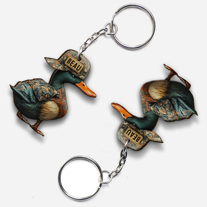 Duck Hunting - Personalized Hunting Keychain
