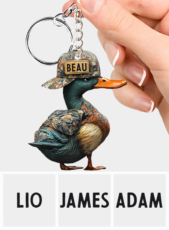 Duck Hunting - Personalized Hunting Keychain