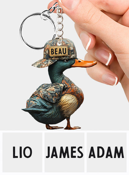 Duck Hunting - Personalized Hunting Keychain