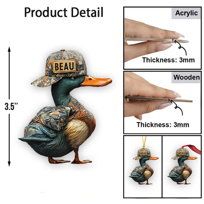 Duck Hunting - Personalized Hunting Ornament