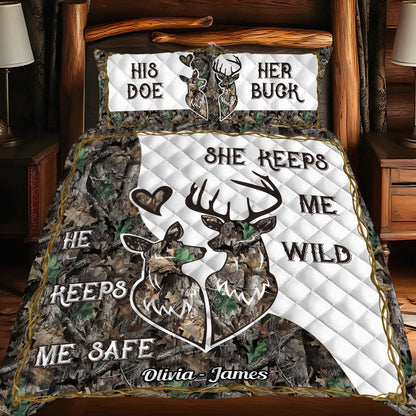 Wildest Love - Personalized Hunting Quilt Set