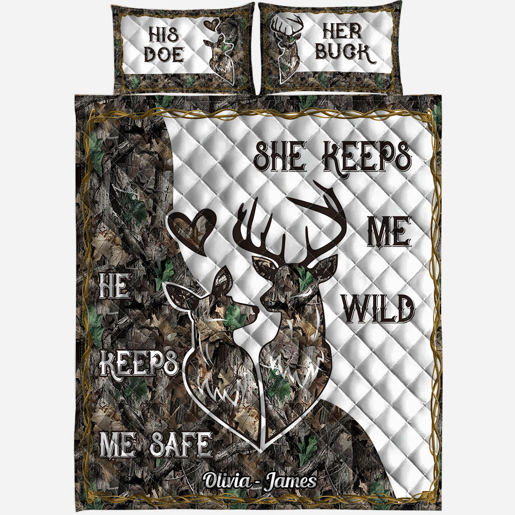 Wildest Love - Personalized Hunting Quilt Set