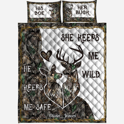 Wildest Love - Personalized Hunting Quilt Set