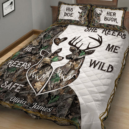 Wildest Love - Personalized Hunting Quilt Set
