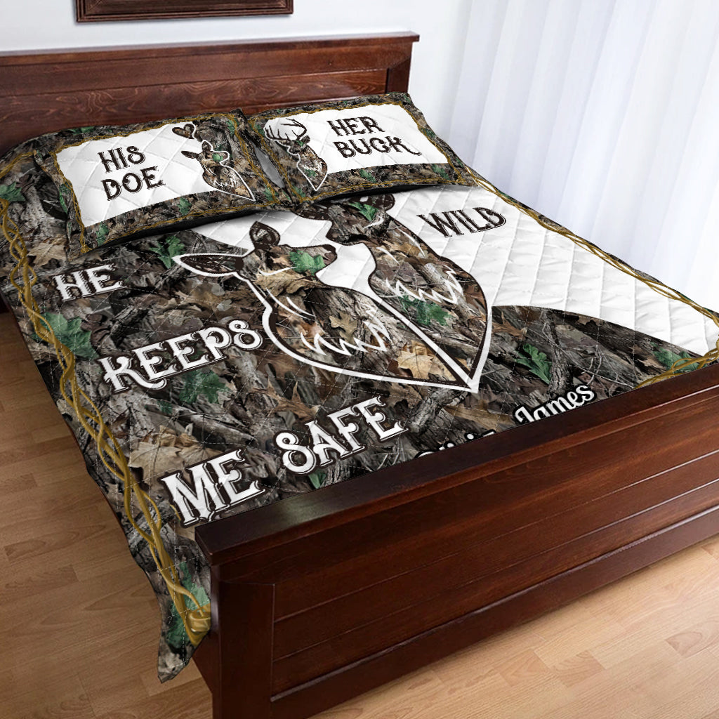 Wildest Love - Personalized Hunting Quilt Set