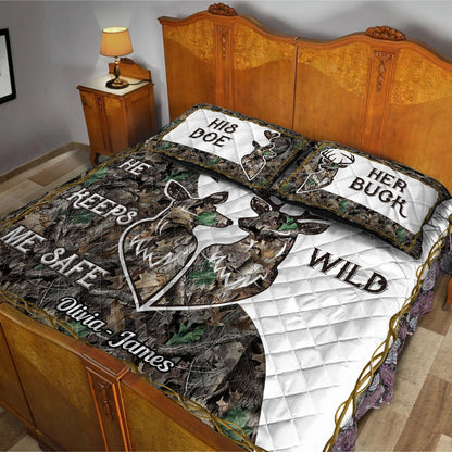 Wildest Love - Personalized Hunting Quilt Set