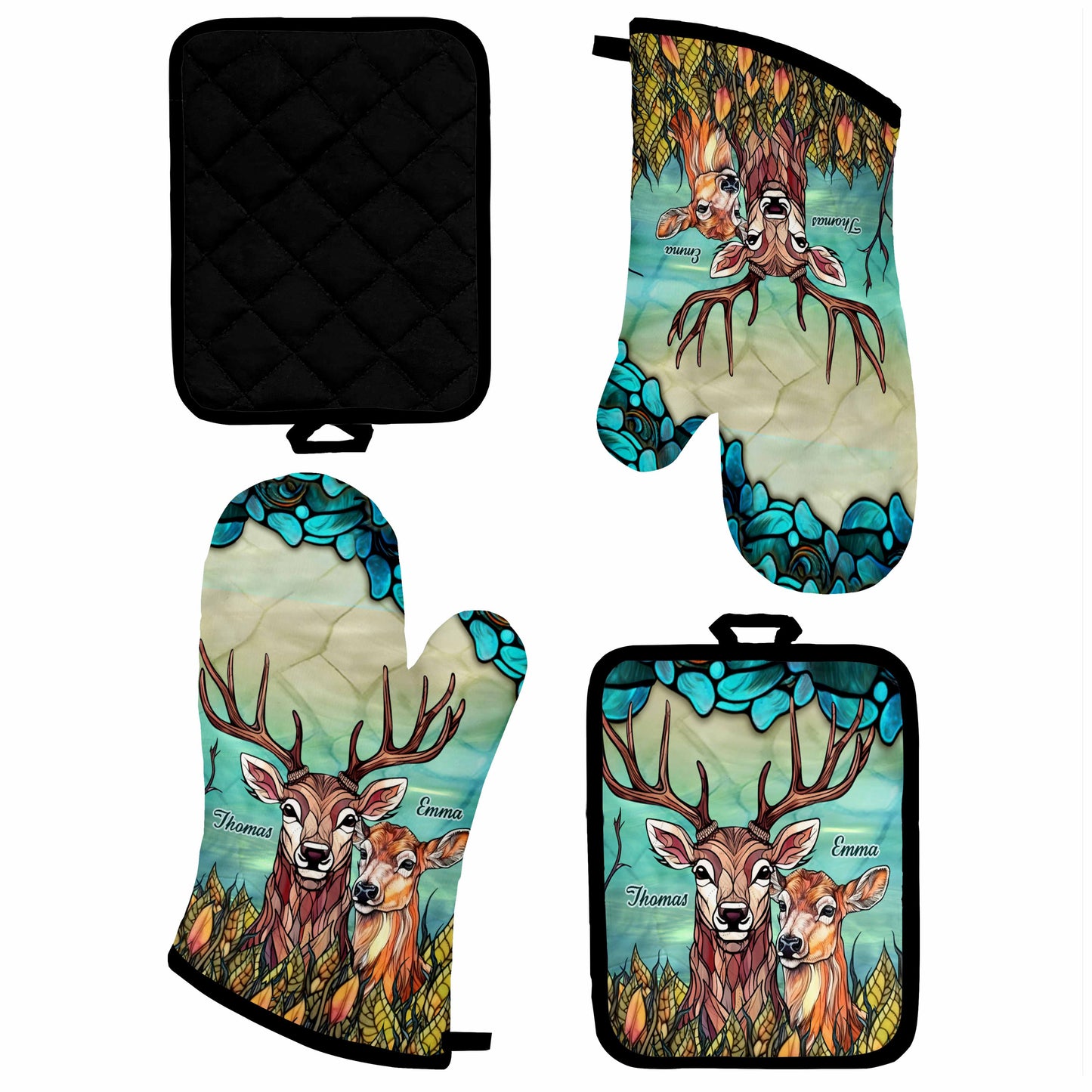 You & Me We Got This - Personalized Hunting Oven Mitts & Pot Holder Set