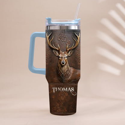Love Hunting - Personalized Hunting Tumbler With Handle