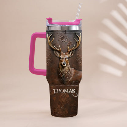 Love Hunting - Personalized Hunting Tumbler With Handle