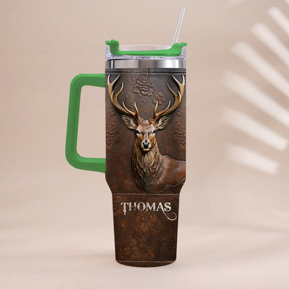 Love Hunting - Personalized Hunting Tumbler With Handle