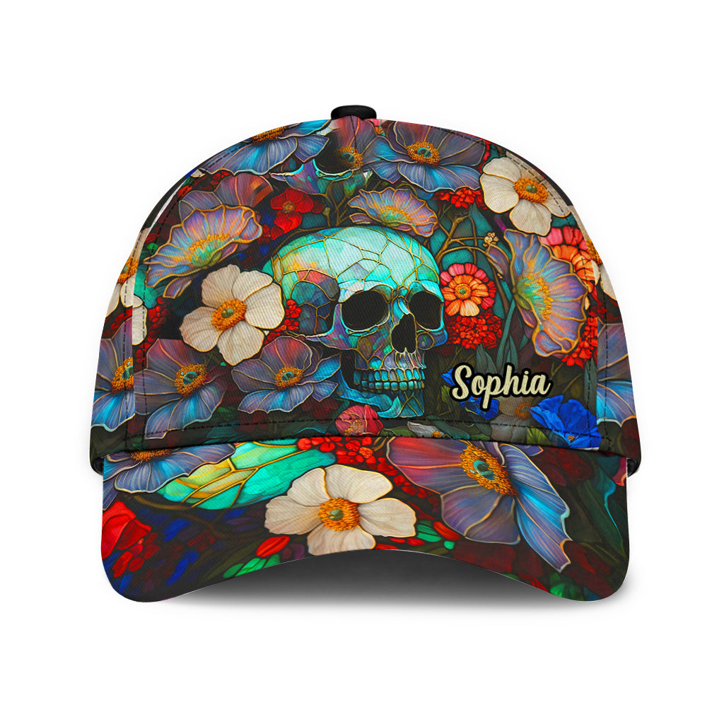 Floral Skull - Personalized Skull Classic Cap