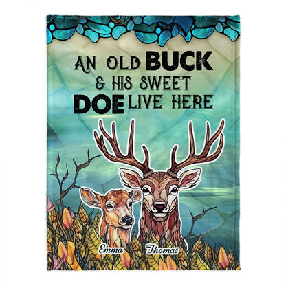 Live Here - Personalized Hunting Blanket