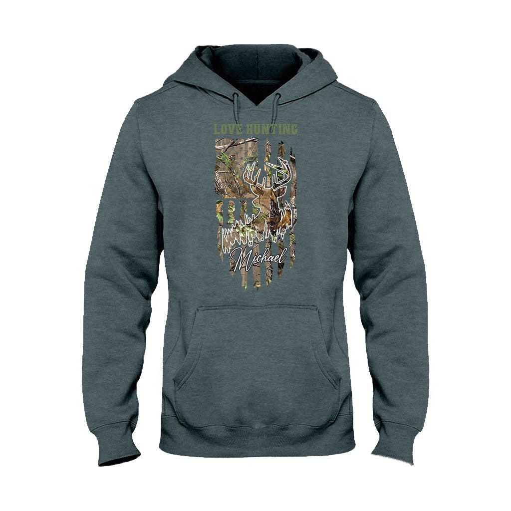 Love Hunting - Personalized Hunting T-shirt And Hoodie