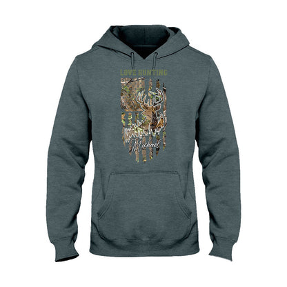 Love Hunting - Personalized Hunting T-shirt And Hoodie