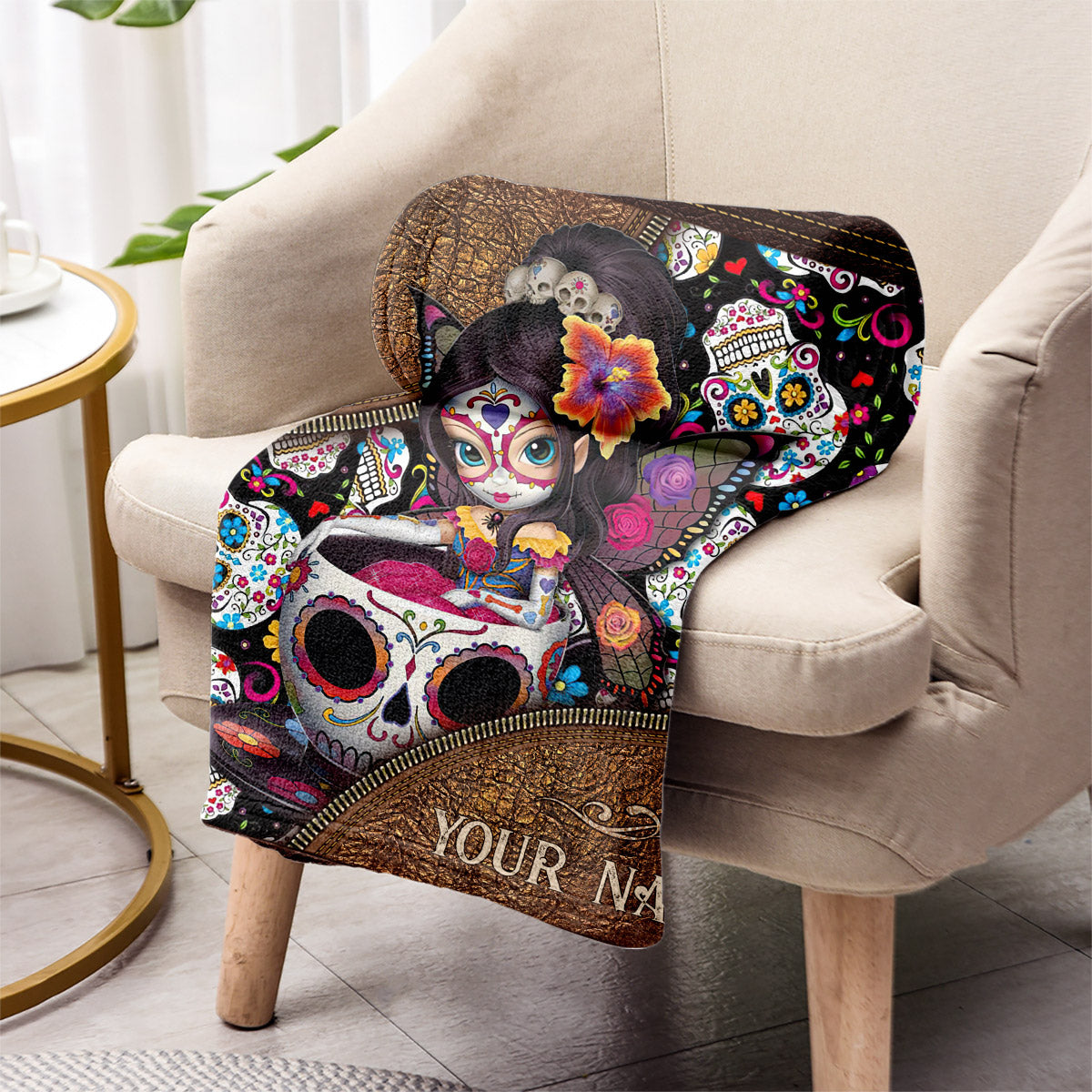 Love Skulls - Personalized Skull Blanket