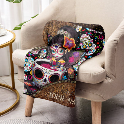 Love Skulls - Personalized Skull Blanket