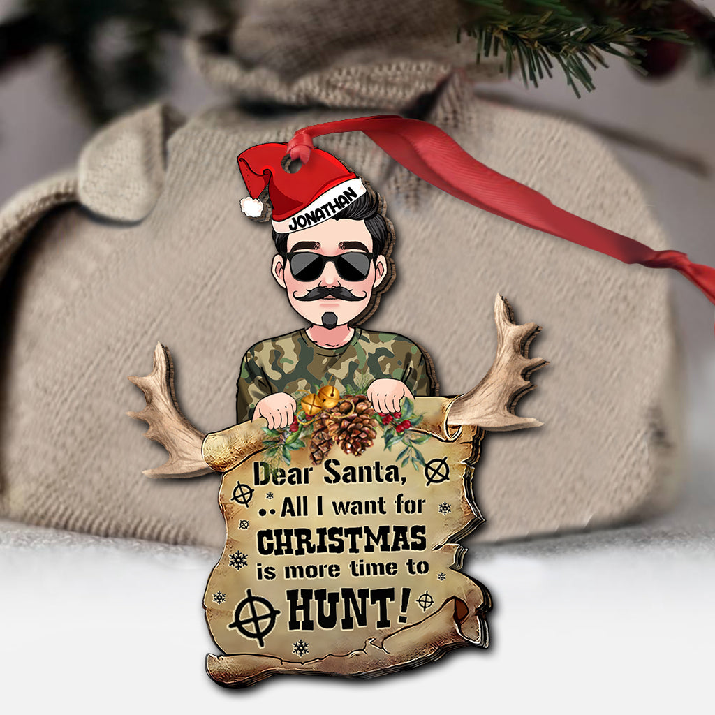 Dear Santa - Personalized Hunting Ornament
