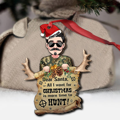 Dear Santa - Personalized Hunting Ornament