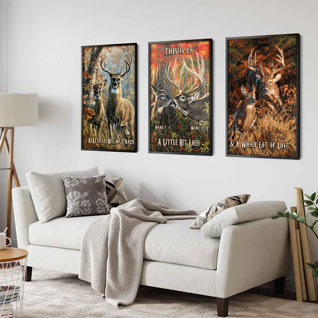 This Is Us - Personalized Hunting Poster & Canvas Set