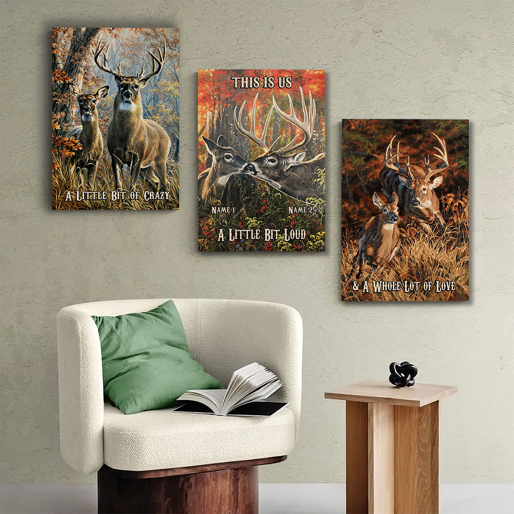 This Is Us - Personalized Hunting Poster & Canvas Set