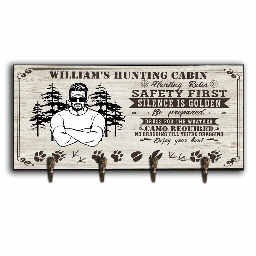 Hunting Rules - Personalized Hunting Key Rack