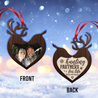 Photo Inserted Funny Fishing Christmas - Hunting gift for girlfriend, boyfriend, husband, wife - Personalized Ornament