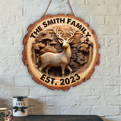 Hunting Life - Personalized Hunting Custom Shaped Wood Sign