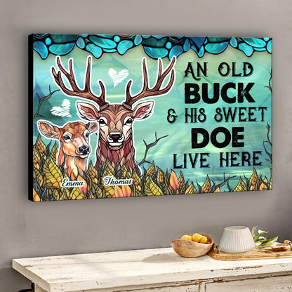 Live Here - Personalized Hunting Canvas And Poster