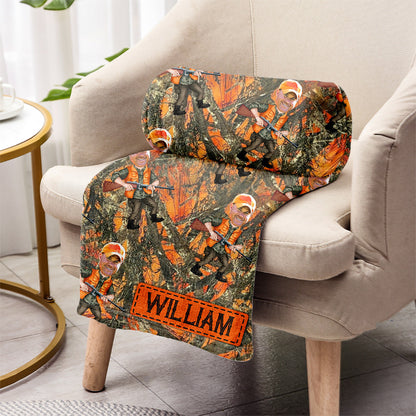 Photo Inserted Hunter - Personalized Hunting Blanket