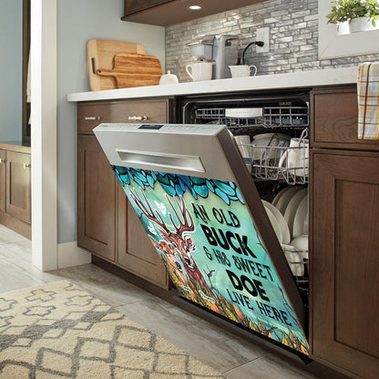 Live Here - Personalized Hunting Dishwasher Cover