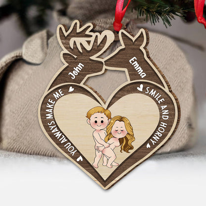 You Make Me Smile - Personalized Hunting Ornament