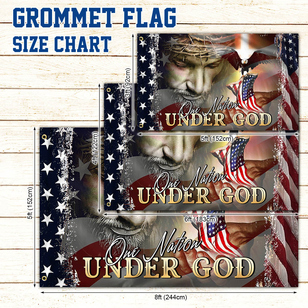 One Nation Under God American Flag THH3442GF