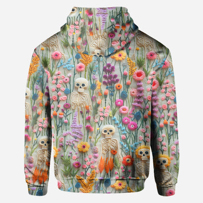 Floral Skeleton - Personalized Skull All Over Shirt